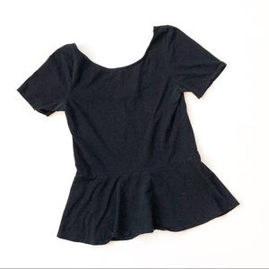 Aritzia Babaton Peplum Style Tee Small